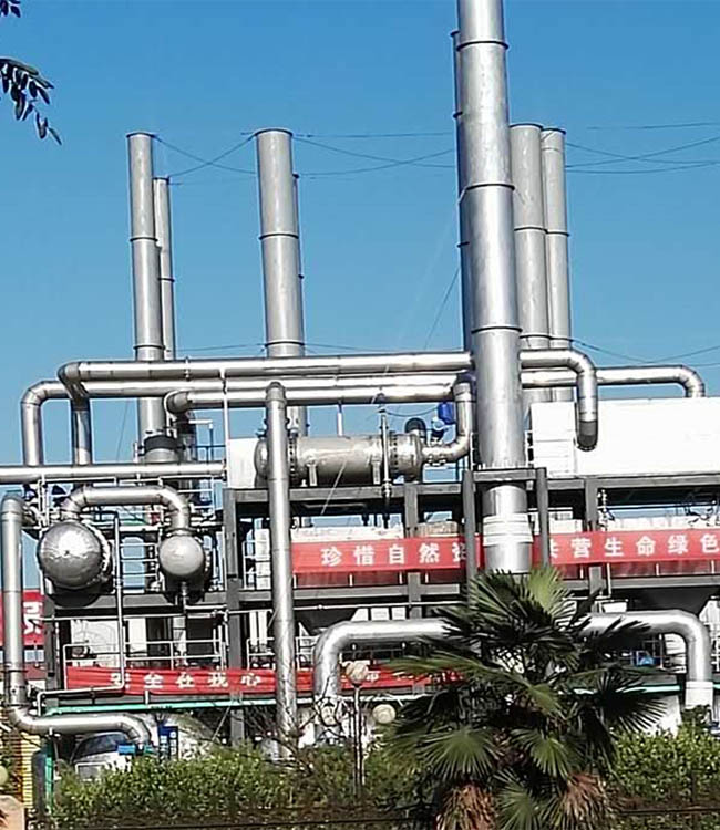 Printing exhaust mixed solvent recovery project